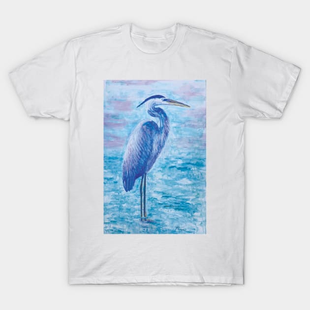 Great Blue Heron T-Shirt by janmarvin